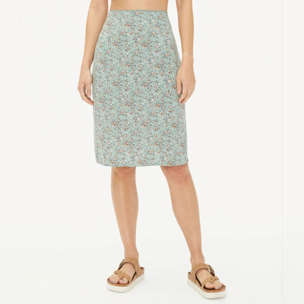 🌟 Aeropostale A-Line Skirt Floral Print
